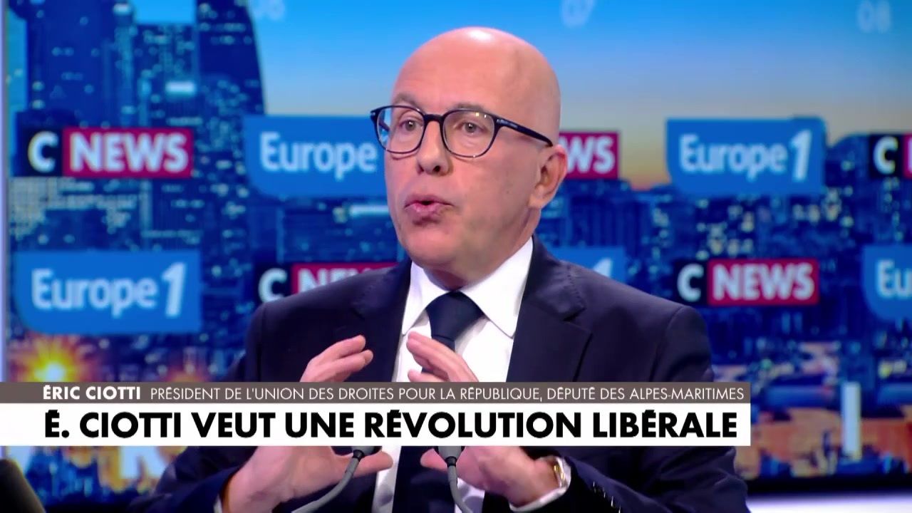 «Nous voulons porter cette révolution des libertés» : Éric Ciotti détaille les contours de sa loi «tronçonneuse»